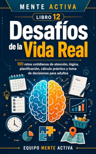 Portada de Mente Activa Desafíos de la Vida Real, libro 12, edición Kindle
